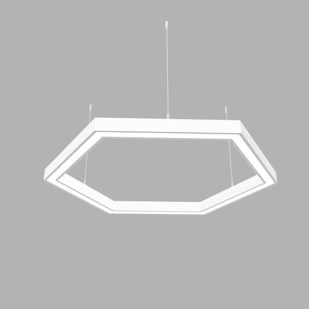 Светильник светодиодный управляемый X-LED 120 Вт шестиугольник 860x745x43 мм Белый (LSNH-120dw) - фото 1 Светильник светодиодный управляемый X-LED 120 Вт шестиугольник 860x745x43 мм Белый (LSNH-120dw) - фото 1