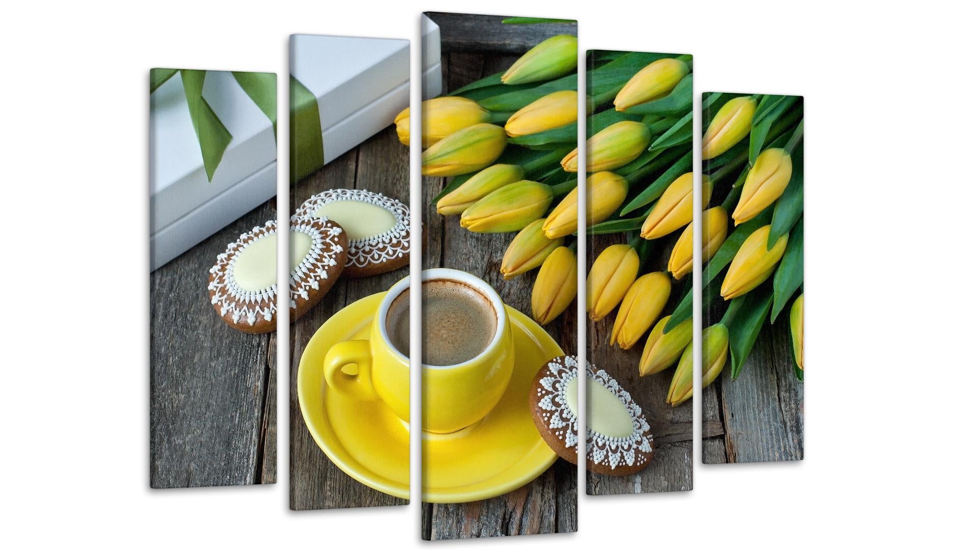 Картина модульная Тюльпаны Кофе 115х170 см (Art-346_5)