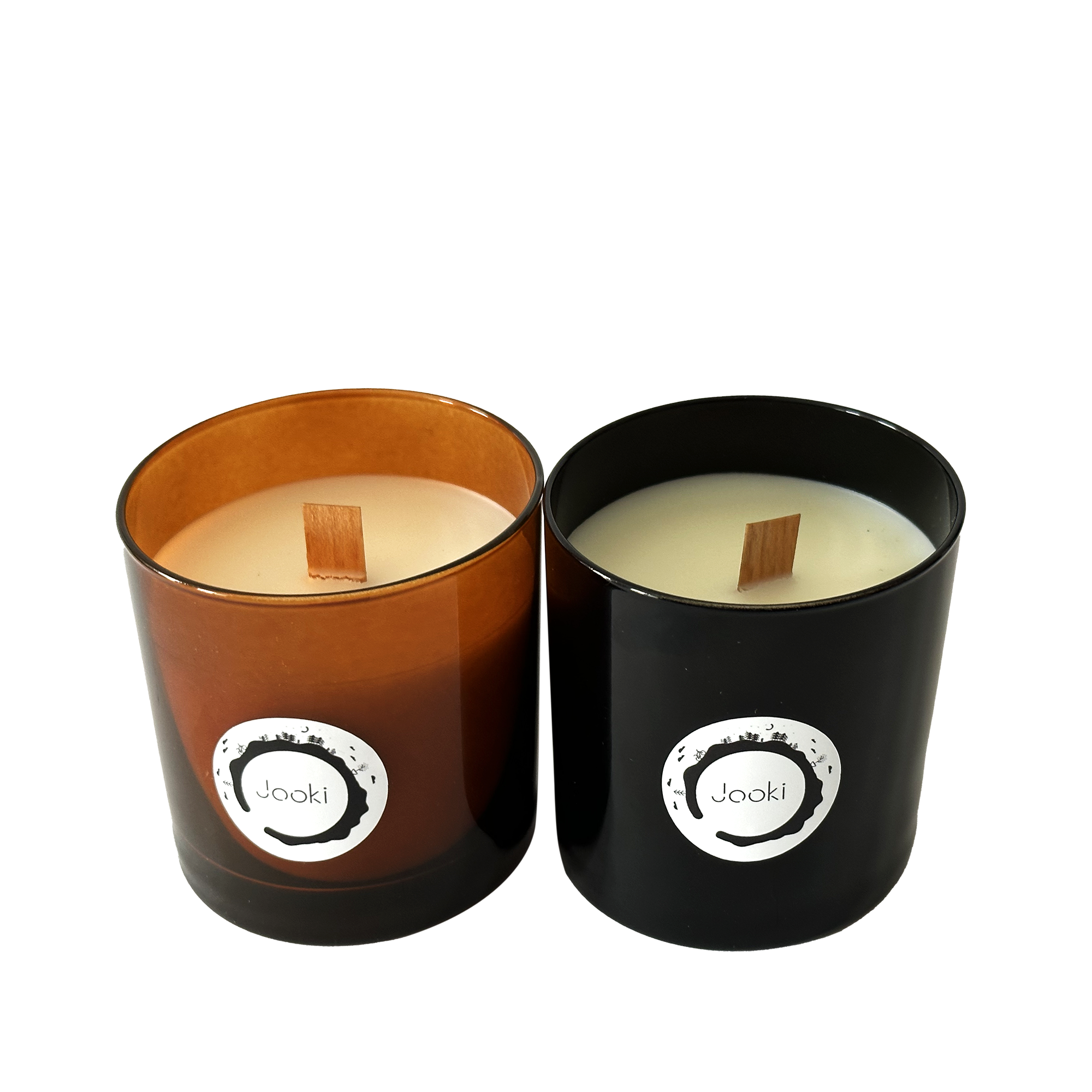 Набор аромасвечек с деревянным фитилем 2 шт, (2051)