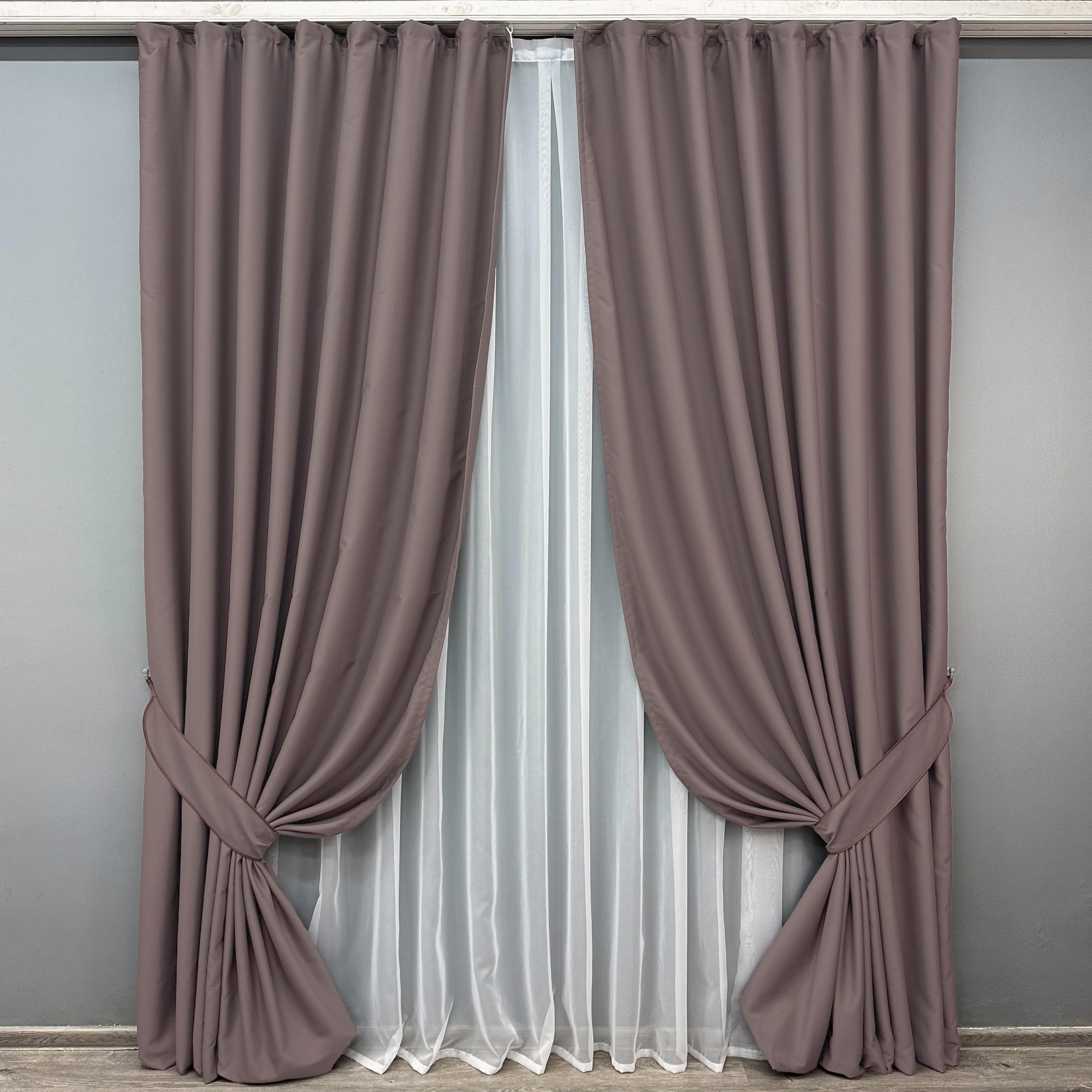 Комплект штор VR-Textil Midnight № 1233ш блэкаут 150х270 см 2 шт. (33-0210)