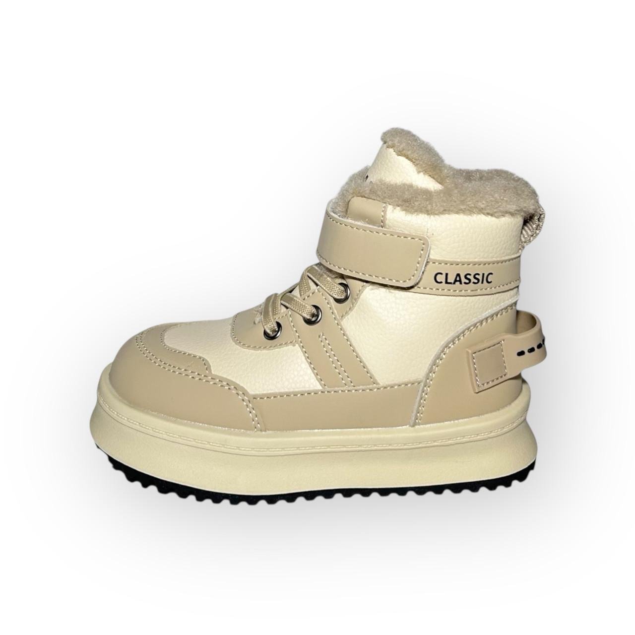 Ботинки детские зимние ТОМ.М для девочки на платформе р. 29/18,6 см Бежевый (T-11241-К)