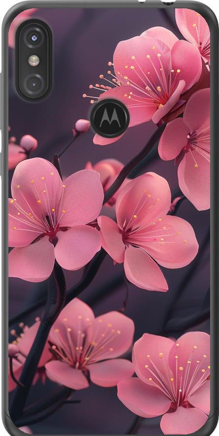 Чехол на Motorola One Power Пурпурная сакура (6075u-1588-42517)