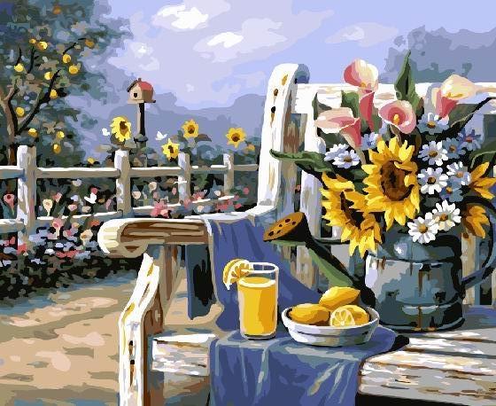 Картина по номерам Brushme GX4660 Утро в саду 40x50 см (1310424342)