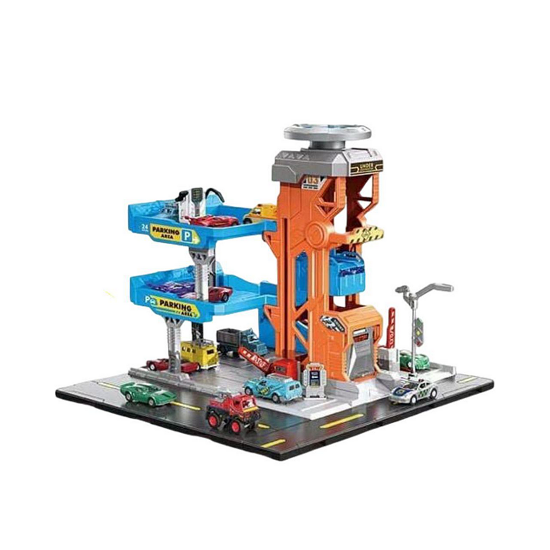 Игровой гараж с подсветкой и звуковыми эффектами/машинками в коробке (SK 6603)