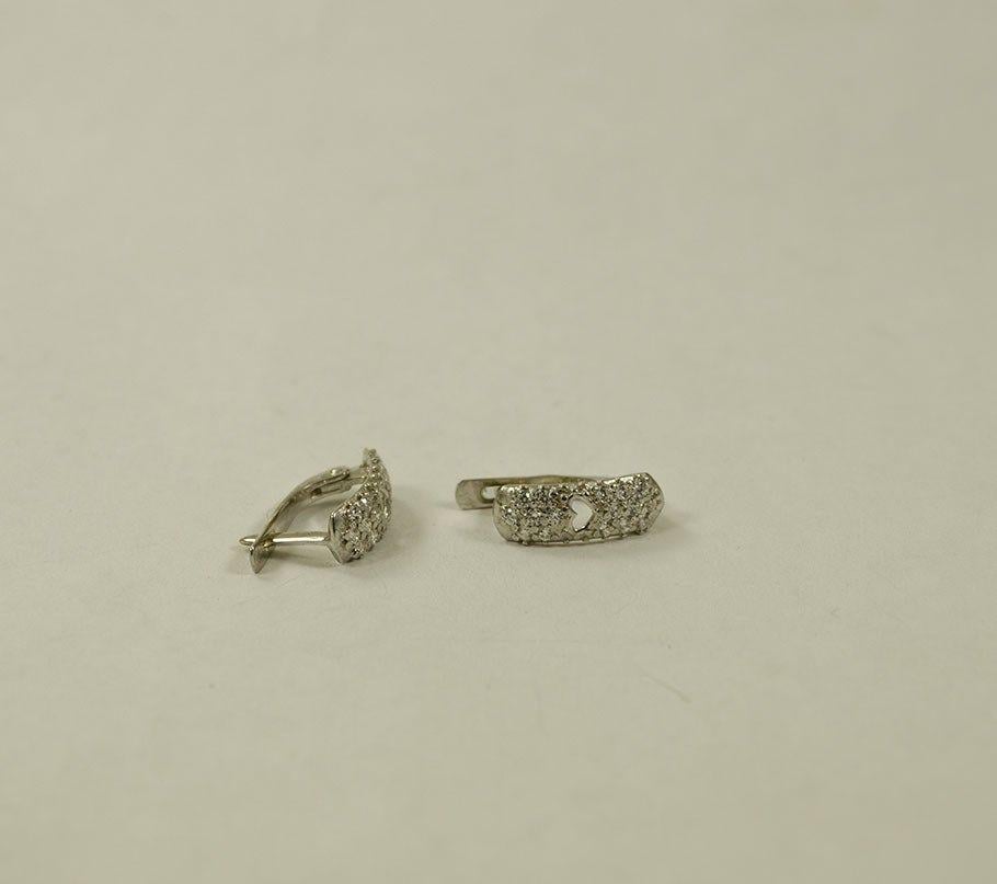 Серьги в форме сердца Maxi Silver 7605 (87605)