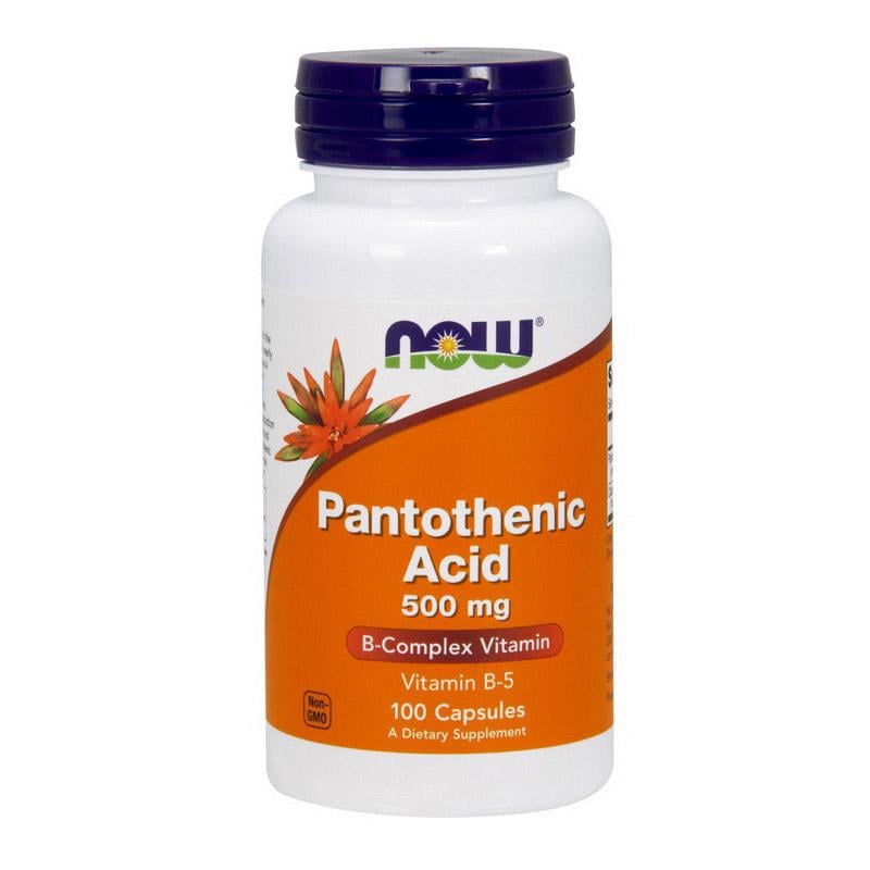 Пантотеновая кислота NOW Pantothenic Acid 500 мг 100 капс.