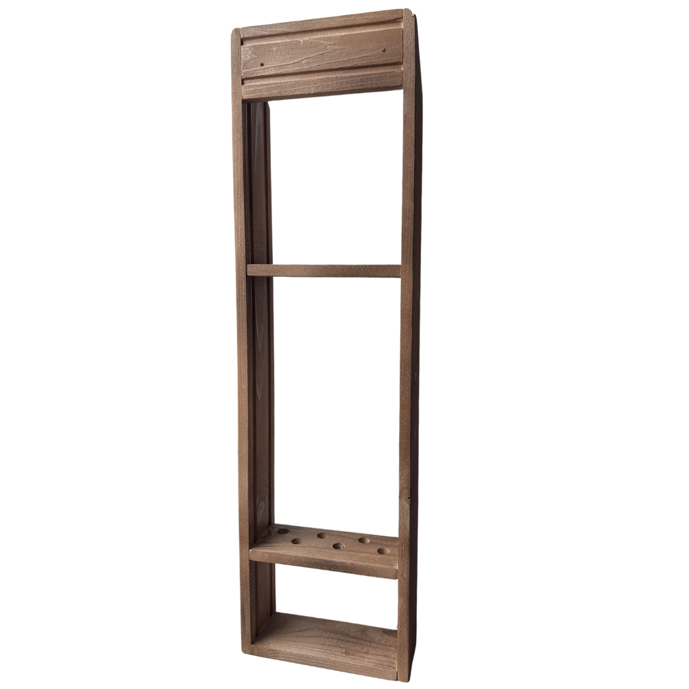 Подставка для шампуров деревянная на 6 штук 69х20х7 см