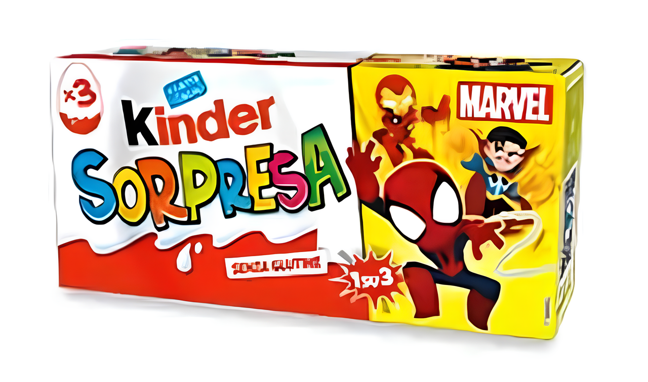 Набір шоколадних яєць Kinder Sorpresa Marvel 3х20 г (2435428933)