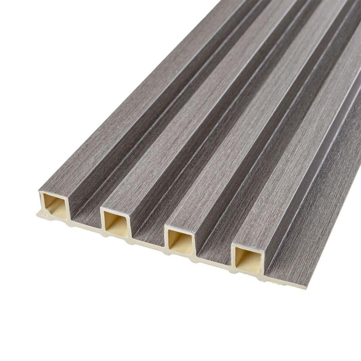 Модульное покрытие WPC SW-00001528 стеновая 3000х165х23 мм Серый (34123997)