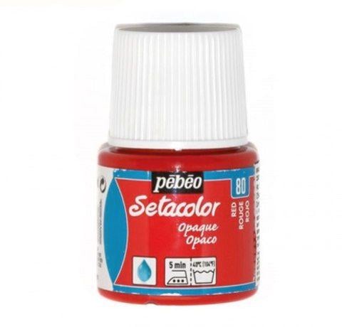 Краска по ткани акриловая Pebeo Setacolor Opaque 45 мл Красный (P-295-080)