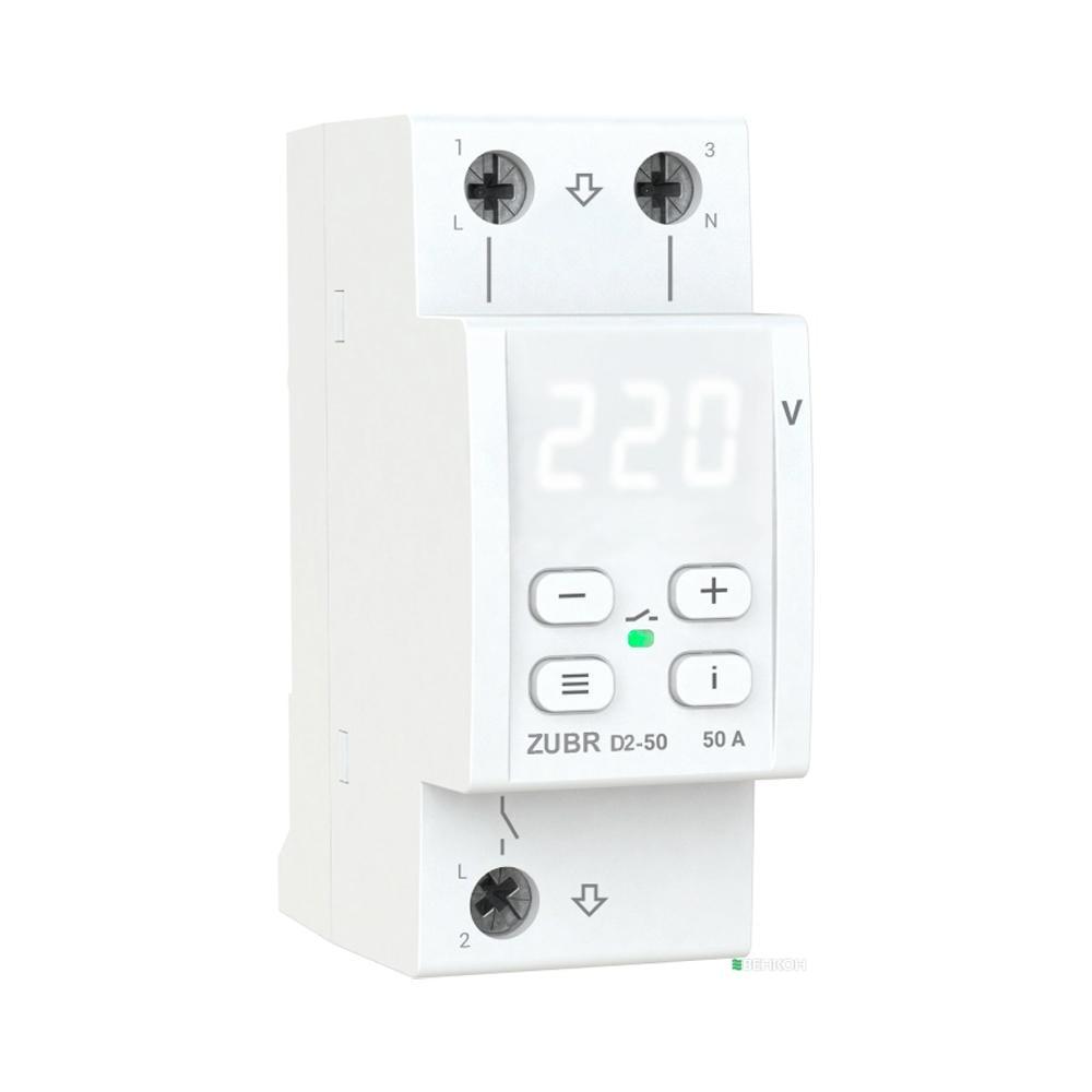 Реле напряжения с термозащитой ZUBR D2-50