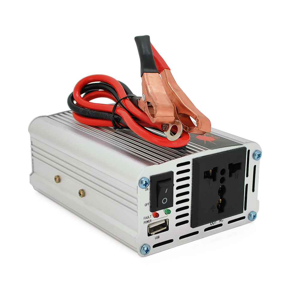 Інвертор напруги Himastar USB апроксимована синусоїда 5V 2,4A 500W 12/220V (26838902)