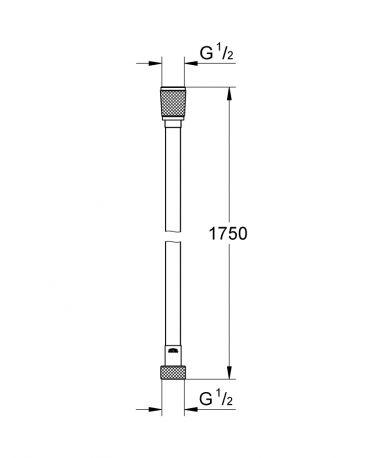 Шланг для душа Grohe Silverflex 1750 мм Хром (28388000) - фото 5