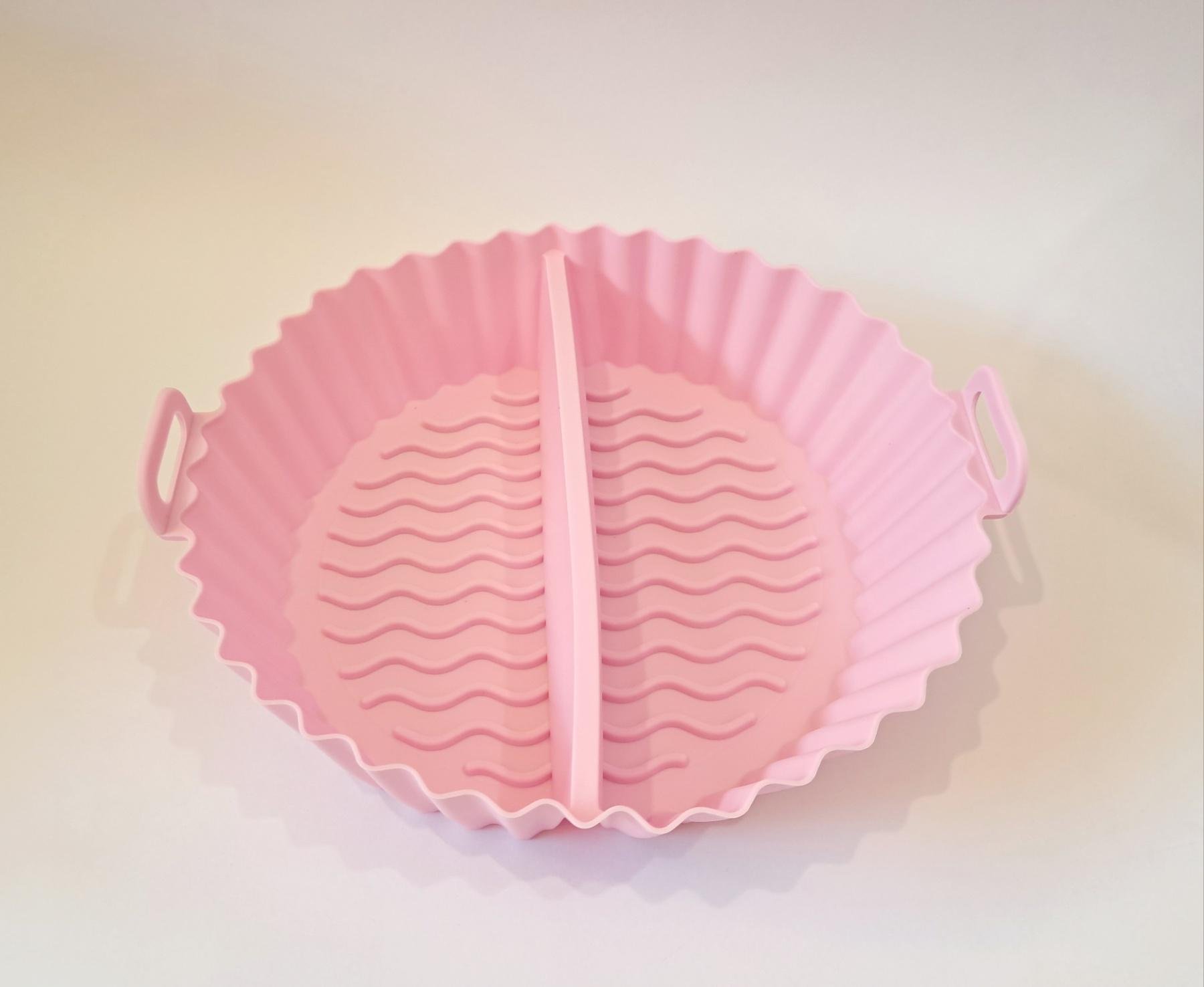 Форма силиконовая вкладыш раздельна для аэрогрилей и аэрофритюрниц Розовый (HH-2189) - фото 2