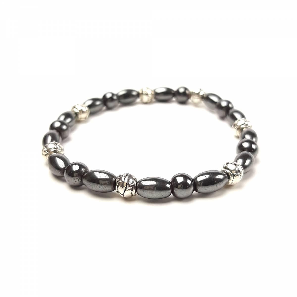 Браслет DARSANA Ручей из натурального камня гематит (DRSU00179)