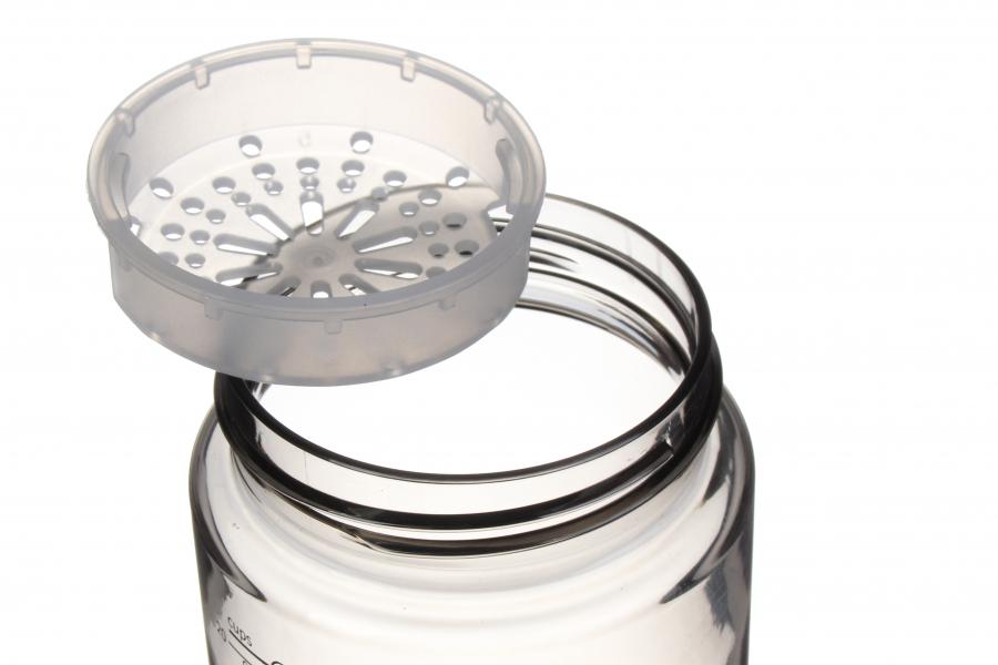 Бутылка спортивная 680 мл с сеточком Черный (61-4023) - фото 2