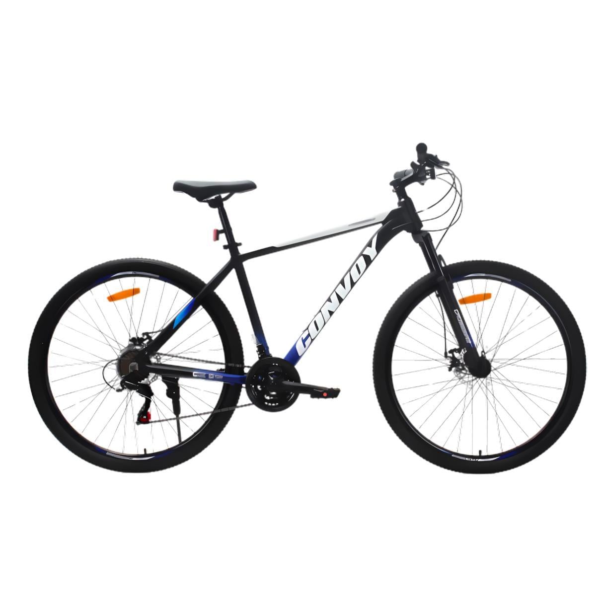 Велосипед CrossBike CONVOY 29" 21" Чорний/Синій (220)