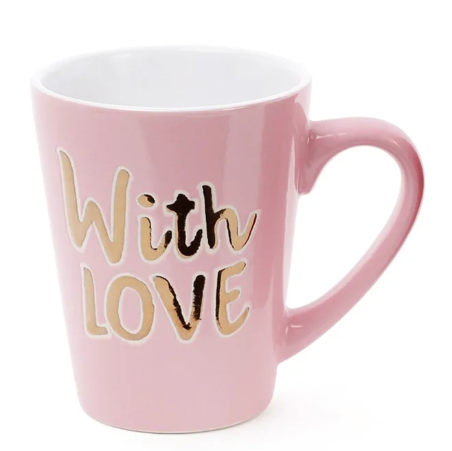 Чашка керамическая Flora "With Love" 0,34 л (31612)