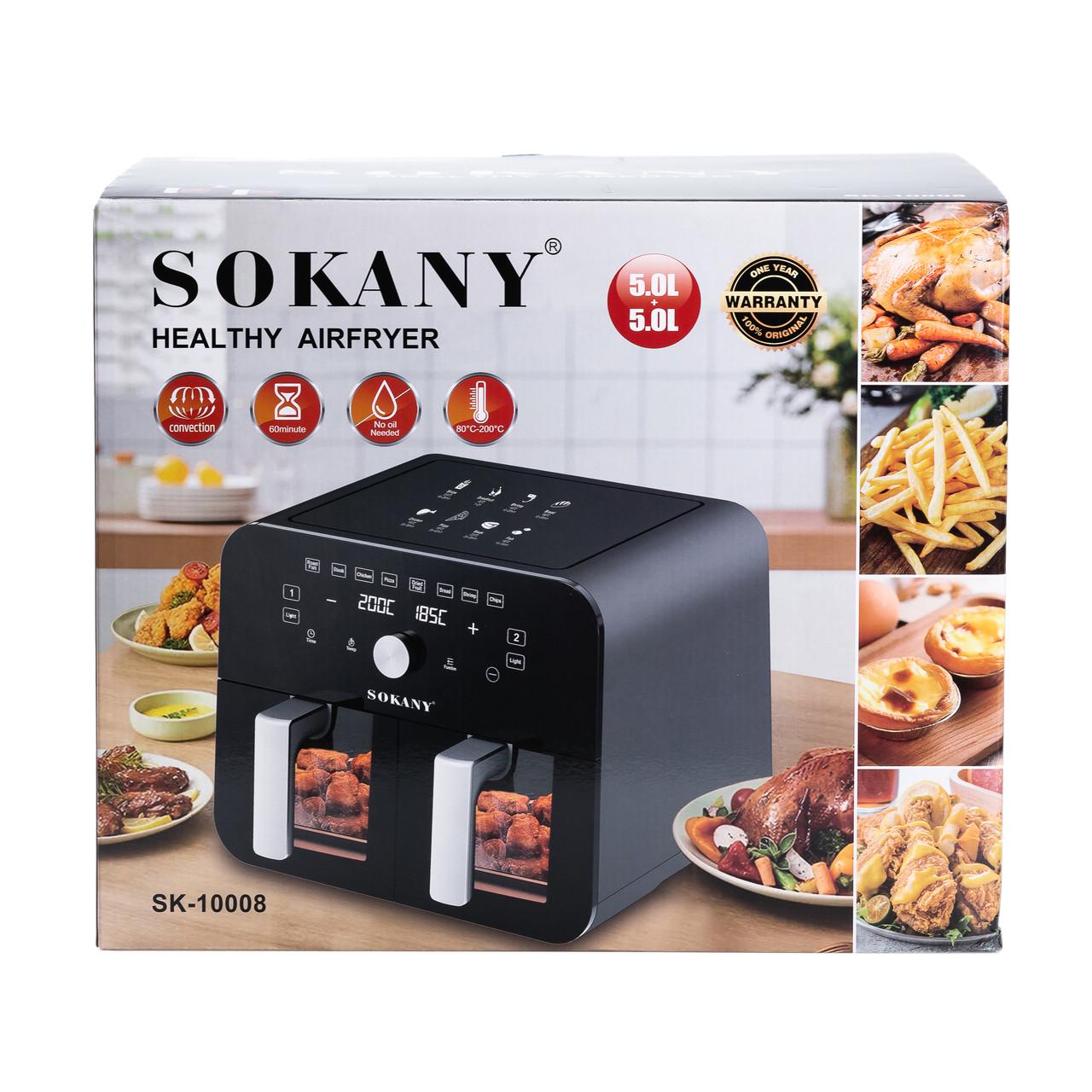 Мультипечь Sokany SK-10008 сенсорная 2400 Вт 10 л - фото 5