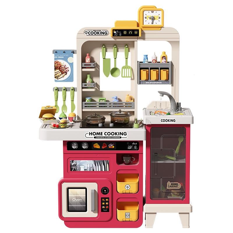 Кухня детская пластиковая Lolly Kids LK264 и эффекты и 68 аксессуаров 82 см (9938)
