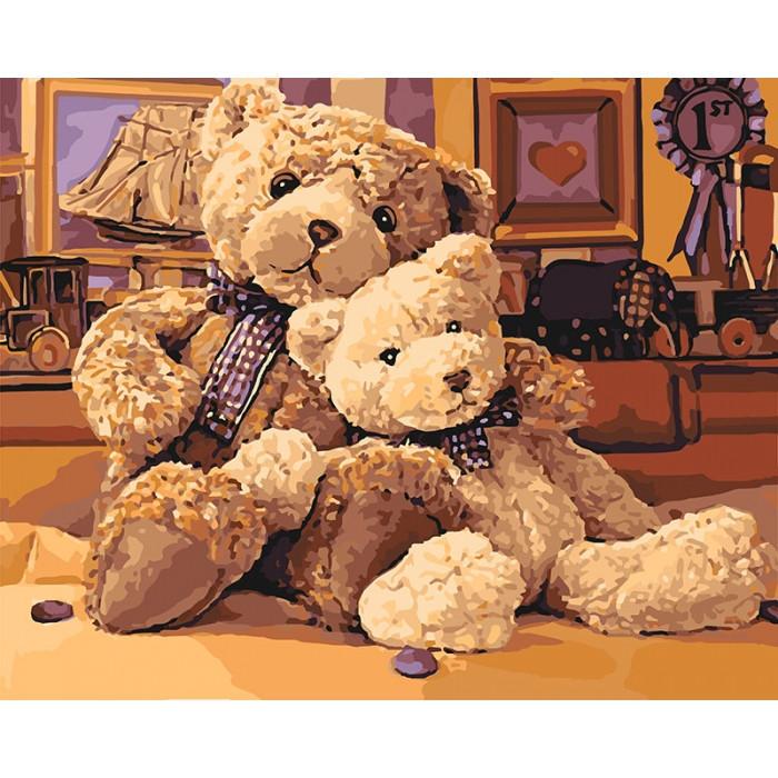 Картина по номерам Идейка Братик-ведмедик 40x50 см (skl-КНО4126)