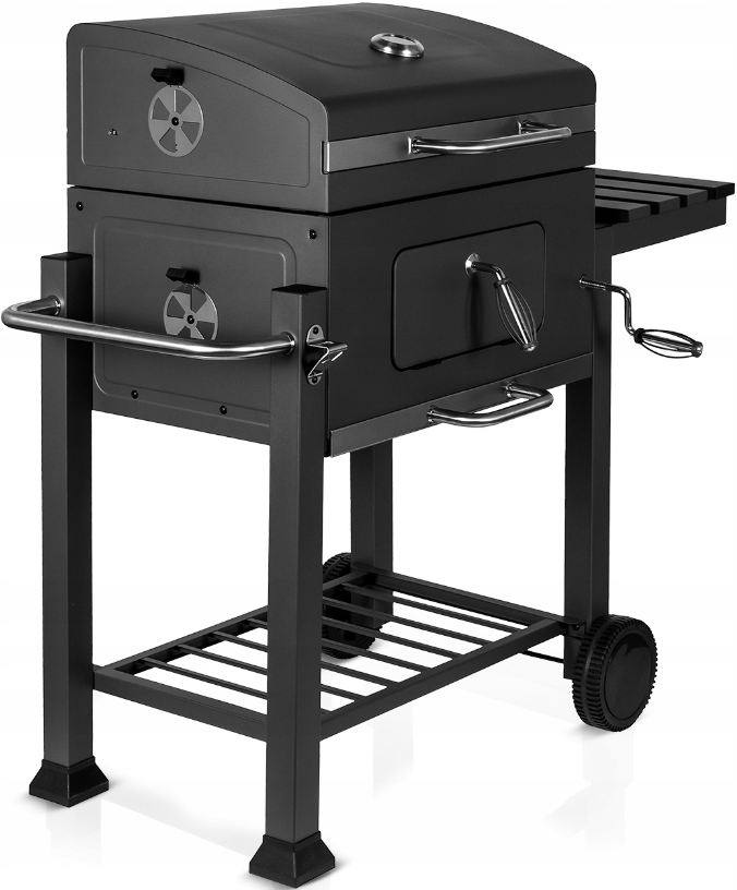 Угольный гриль MalTec 57,5x42см + фартук для барбекю MalTec 59,5см (Польша)