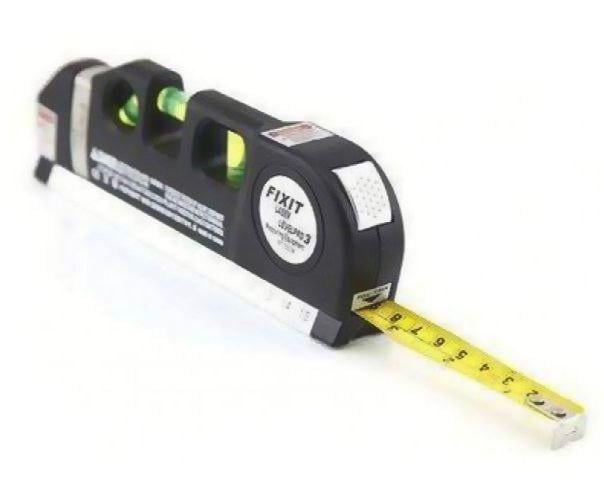 Лазерный уровень со встроенной рулеткой Fixit Laser Level Pro 3 4в1 рулетка линейка (20932692) - фото 8