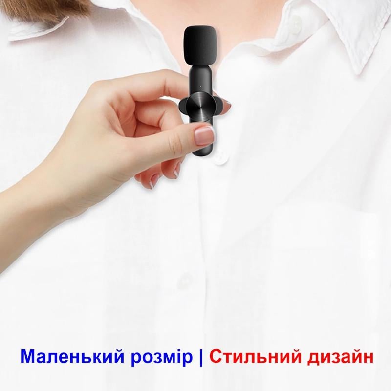 Микрофон для смартфона Savetek GS-M28 USB Type-C беспроводной до 10 м 5 часов (100853) - фото 7