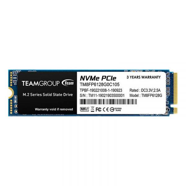 SSD-накопичувач Team MP33 128GB M.2 2280 PCIe 3.0 x4 3D TLC (TM8FP6128G0C101)