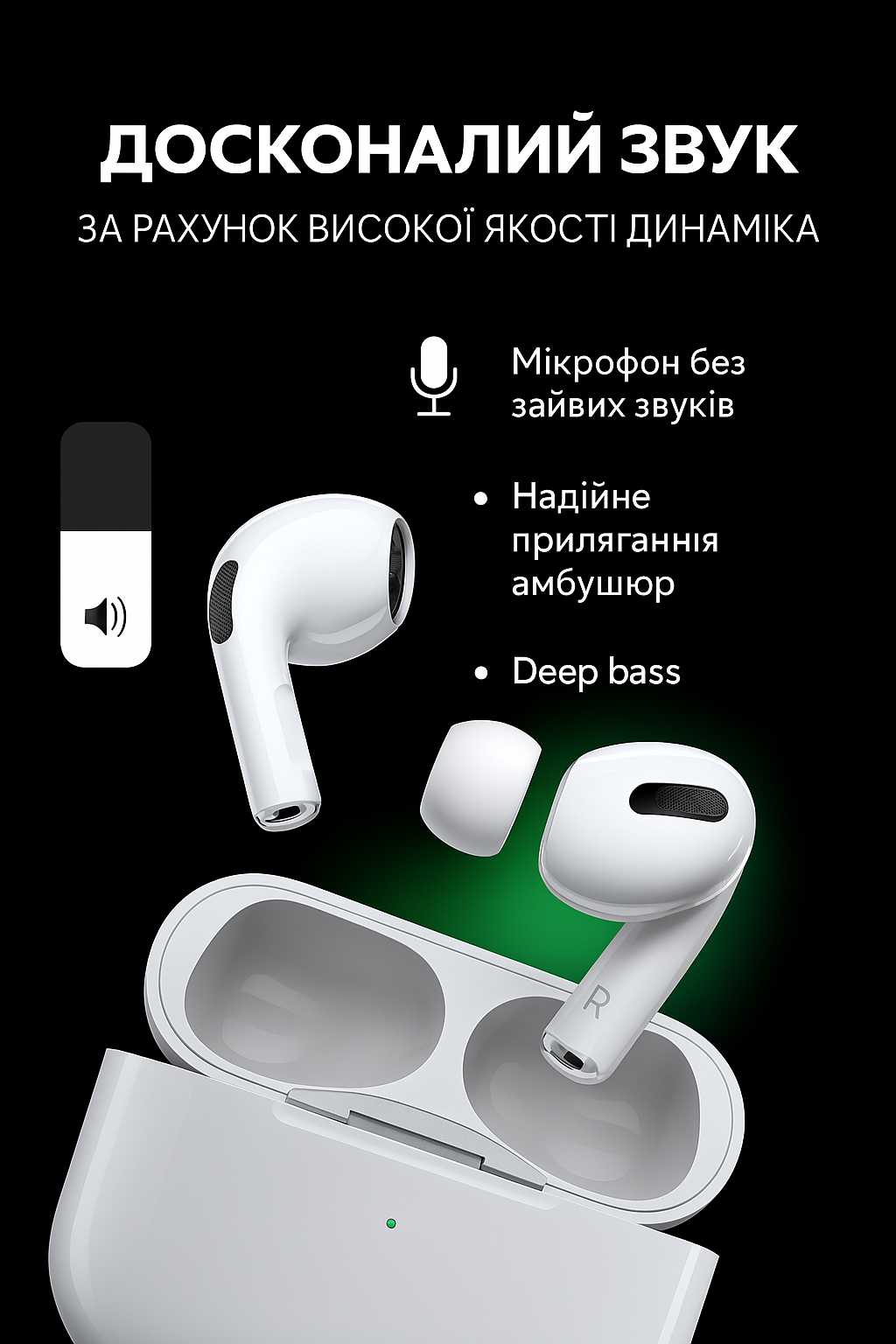 Наушники беспроводные Kayfovo Bluetooth Air Pro 2 с чехлом Белый (28719) - фото 2 Наушники беспроводные Kayfovo Bluetooth Air Pro 2 с чехлом Белый (28719) - фото 2