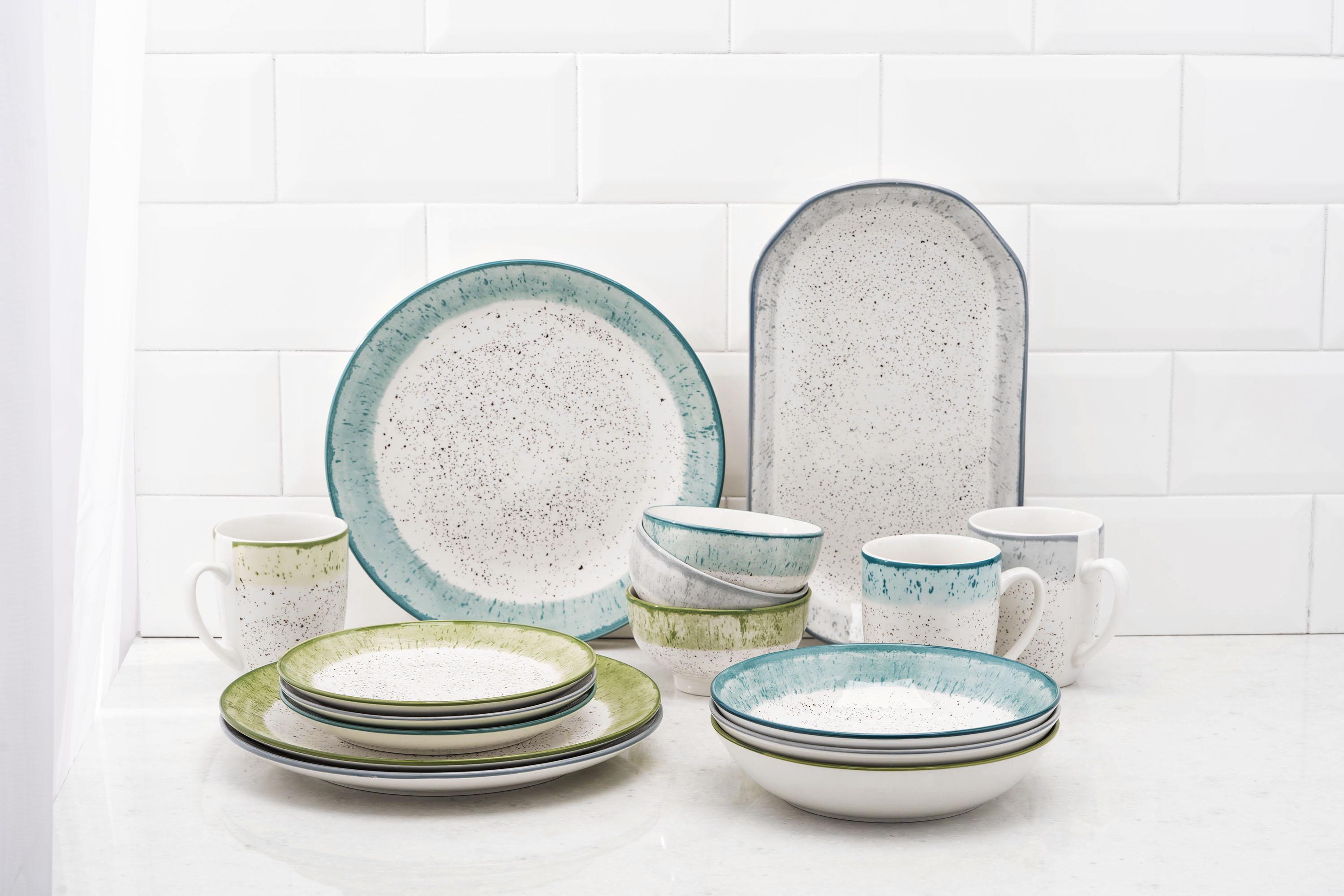 Столовый сервиз Ardesto Siena 5 предметов 1 персона фарфор Бело-серый - фото 17