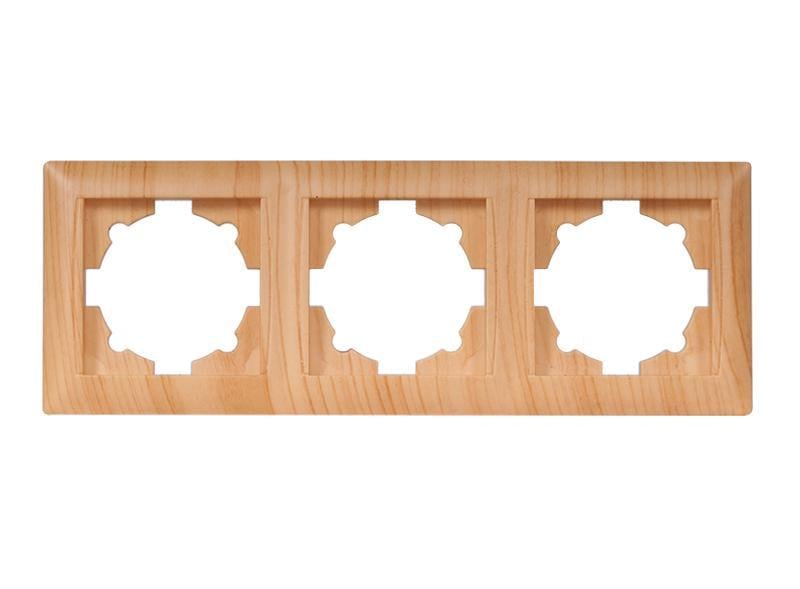 Рамка тримісна горизонтальна Luxel Primera 3823 Сосна (00000038700)