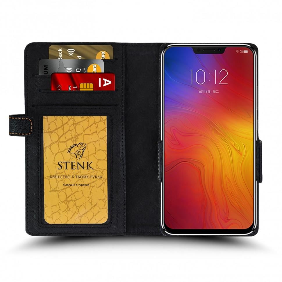 Чехол книжка Stenk Wallet для Lenovo Z5 Черный (62342)