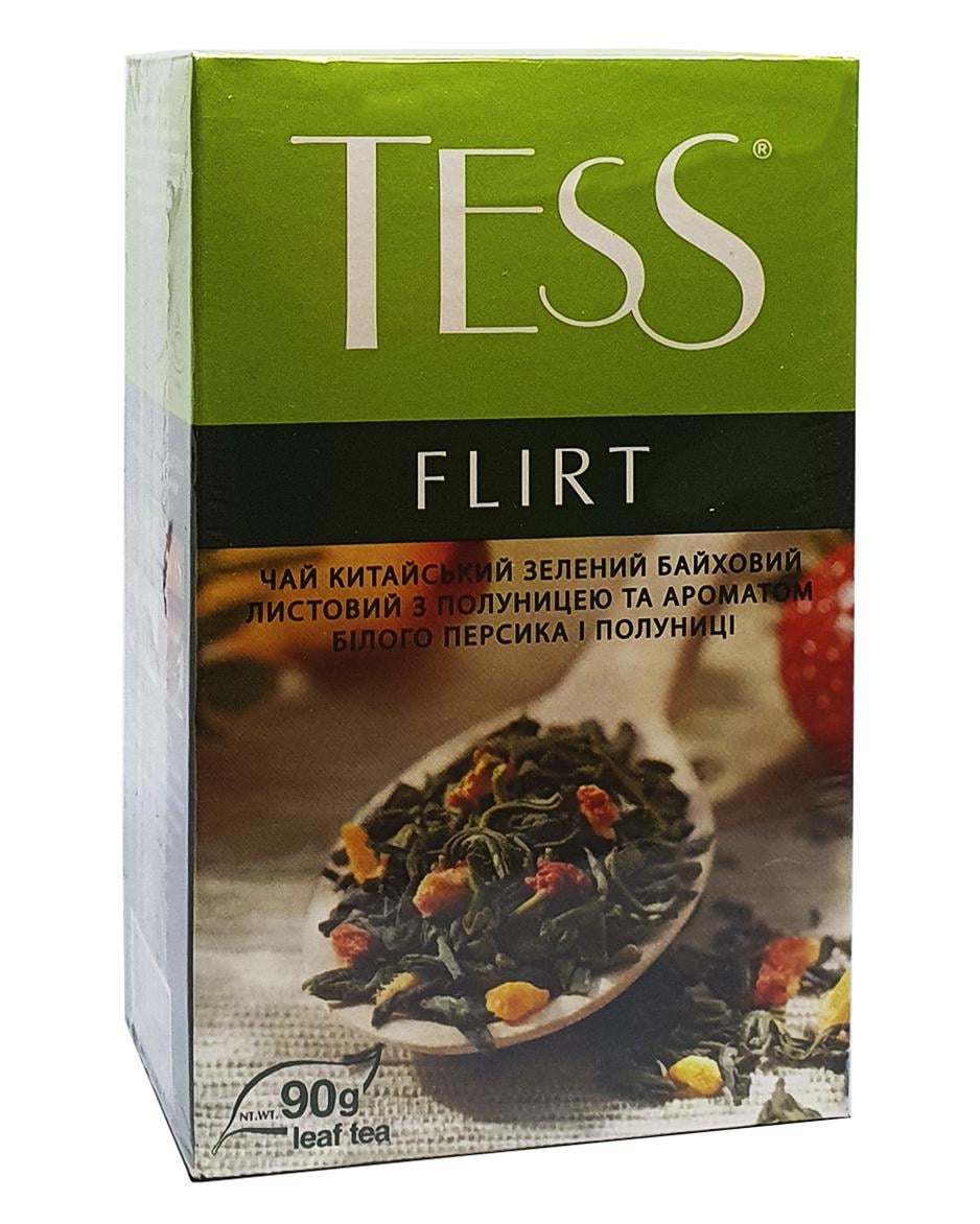 Чай зелений Tess Flirt з полуницею 90 г (718)