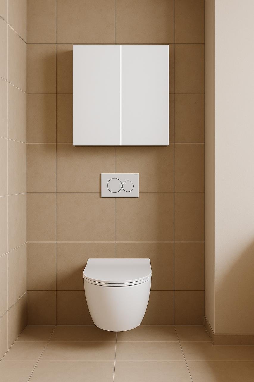 Шафа підвісна MEBLIBUD ERICA з 2-ма дверцятами 70 см Білий (41940/2) - фото 6