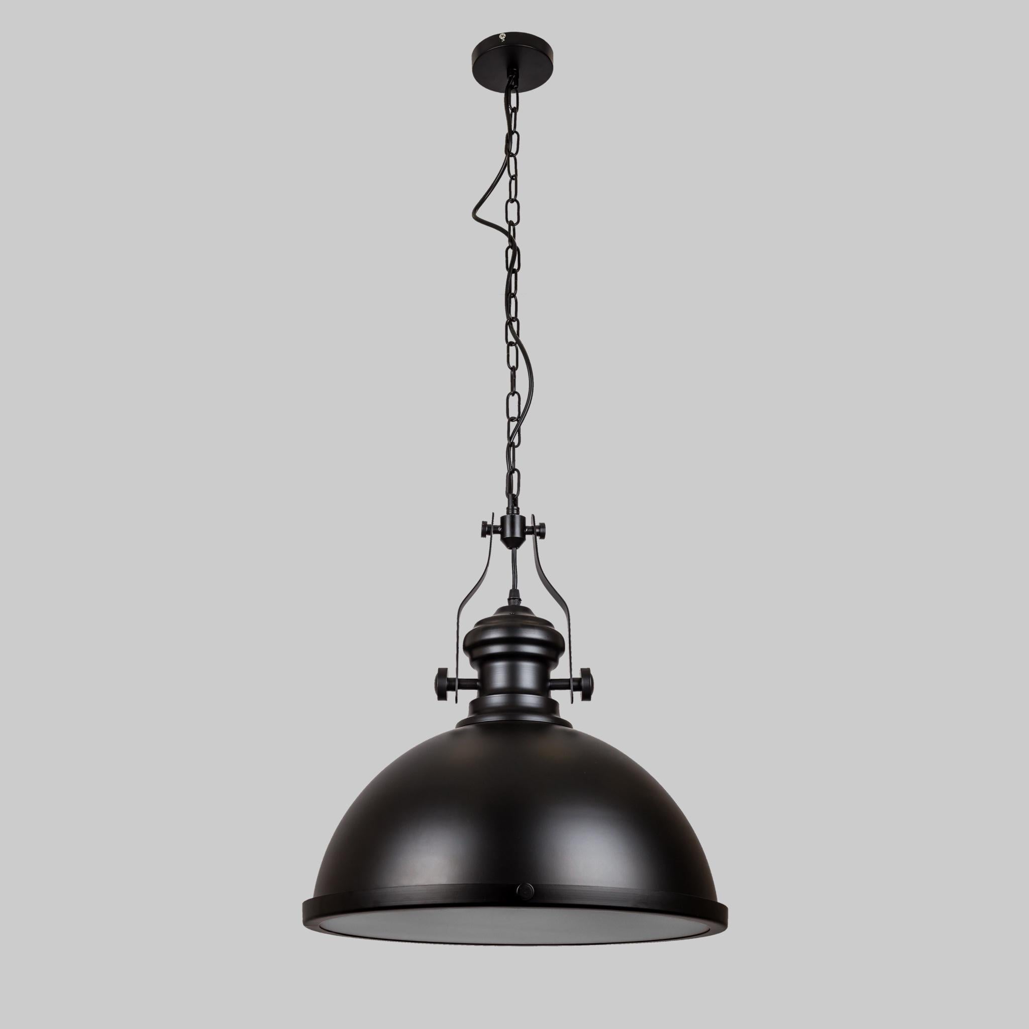 Люстра Semisphere подвесная со стеклянным дном 40 см Черный