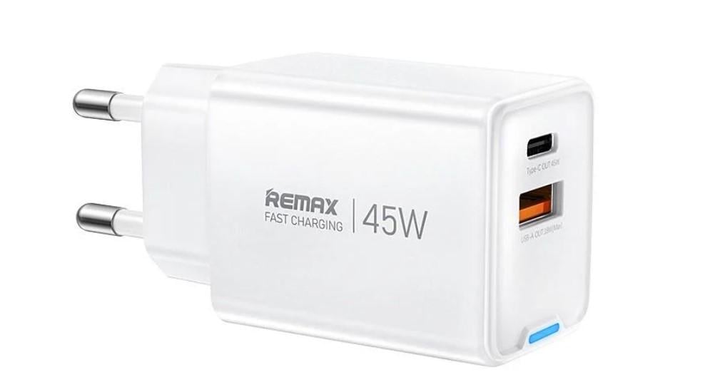Зарядное устройство для Remax CA05 GaN USB/Type-C 45W White