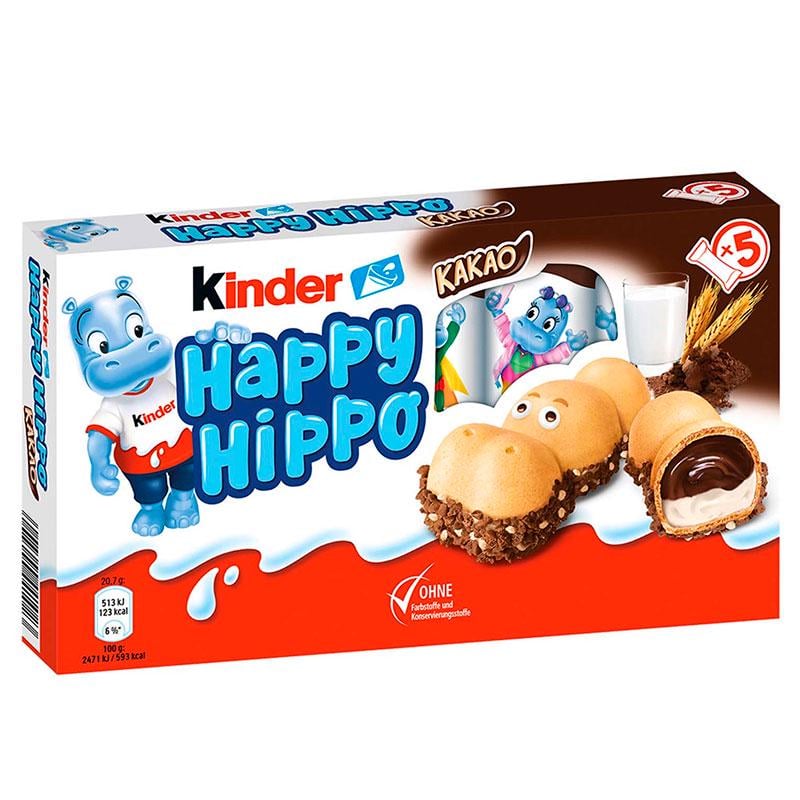 Печенье Kinder Happy Hippo kakao 104 г (Ц-194)