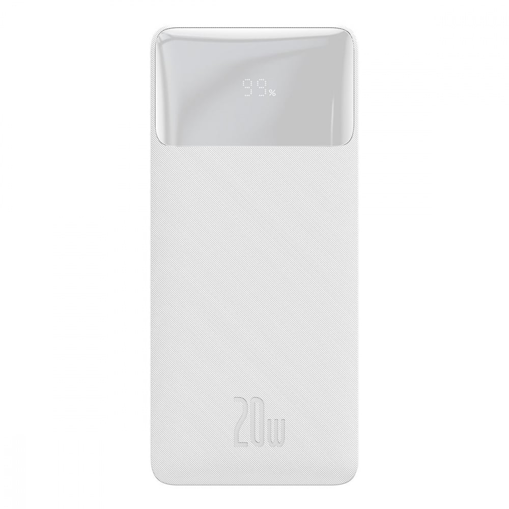 Портативна батарея BASEUS Bipow Overseas 20 W 20000mAh White