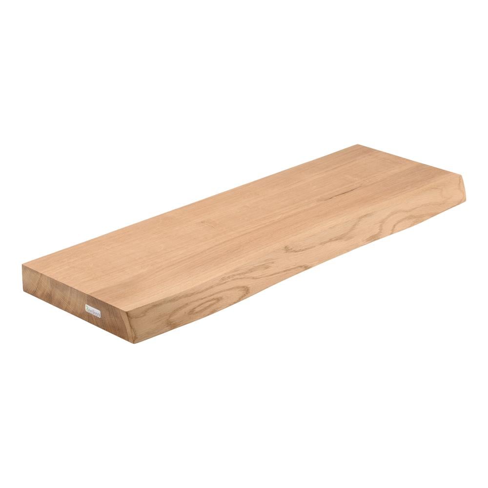 Полиця настінна з масиву дуба з живим краєм 70х22х4 см (10.16.wood)