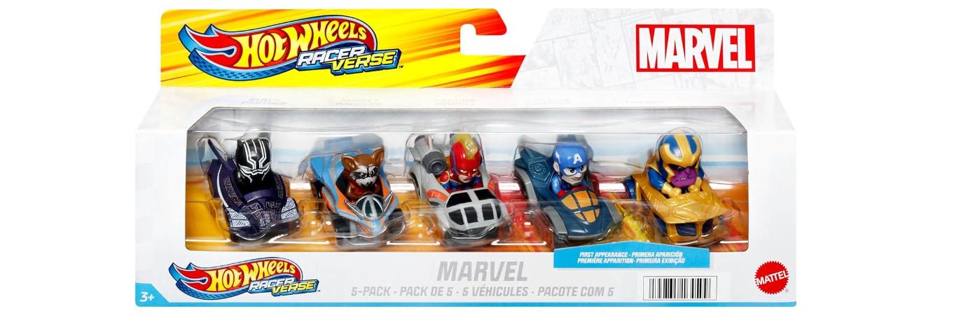 Набір машинок Hot Wheels Marvel RacerVerse of Die-Cast Cars 5 шт. (HPN40)