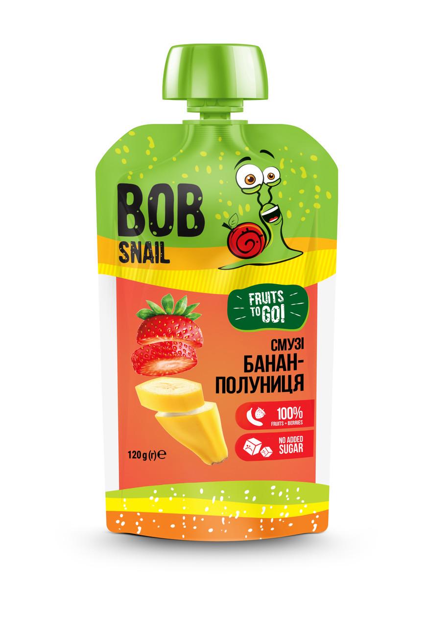 Пюре фруктово-ягідне Смузі Банан-полуниця Bob Snail пастеризоване 120 г (2302864570) Пюре фруктово-ягідне Смузі Банан-полуниця Bob Snail пастеризоване 120 г (2302864570)