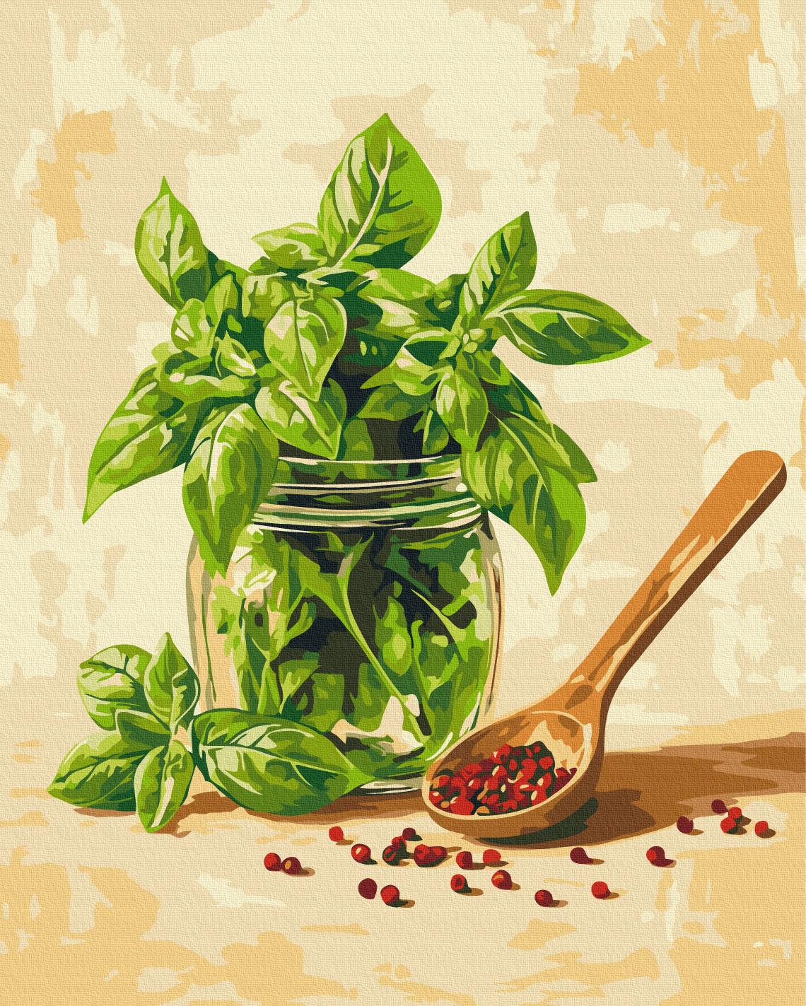 Картина за номерами Brushme Запашний базилік 40x50 см (BS54434)