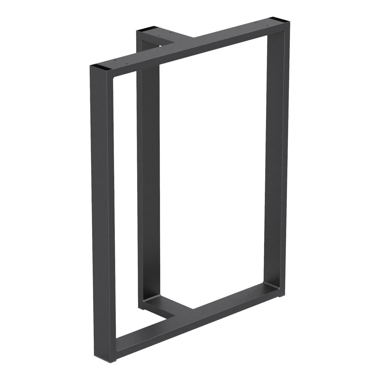 Опора для стола из металла 600х200 мм H 730 мм Черный (1036) - фото 2 Опора для стола из металла 600х200 мм H 730 мм Черный (1036) - фото 2