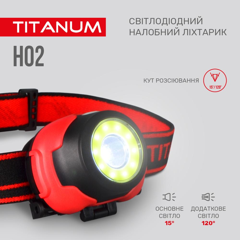 Фонарик налобный светодиодный TITANUM TLF-H02 100 Lm 6500 K (27325) - фото 6