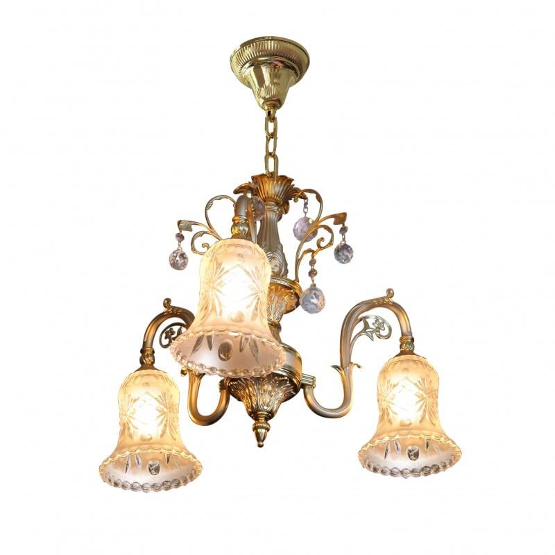 Люстра подвесная прованс большая Brille BKL-178S/3 для холла