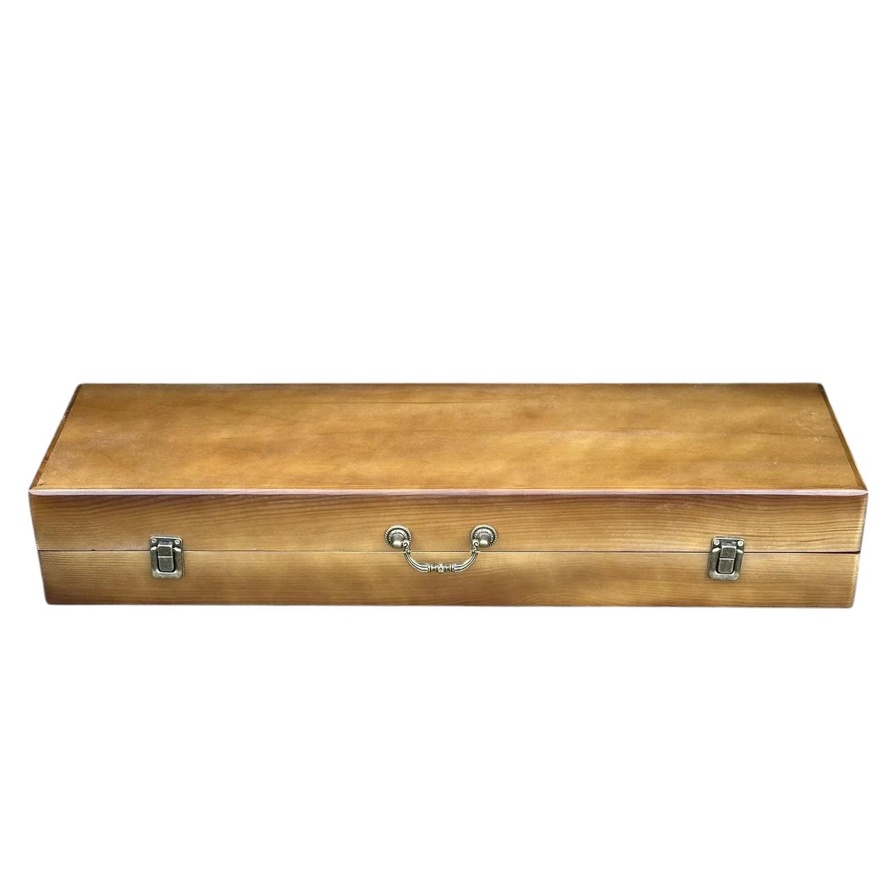 Подарунковий набір шампурів Mzavod Майстер BBQ із нержавіючої сталі в дерев’яному кейсі 720x120x210 мм 20 пр. (136-17-1190210000811) - фото 8