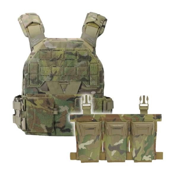 Плитоноска Bundle Agilite K-Zer и тройной результат панель М Multicam