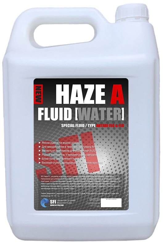 Жидкость для генераторов тумана SFI Haze A Fluid Water 5 л (3014308781)