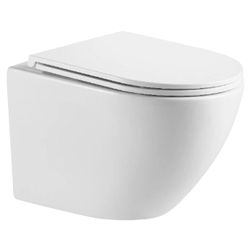 Унітаз підвісний круглий безободковий Devit Round Smart Flow Tornado LT-0495-RQ із сидінням Soft Close (LT-0495-RQ)